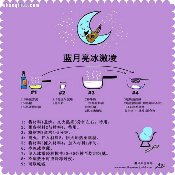 自制冰激凌教程 漫畫圖解9種冰激凌的做法 -  itrip.net.cn