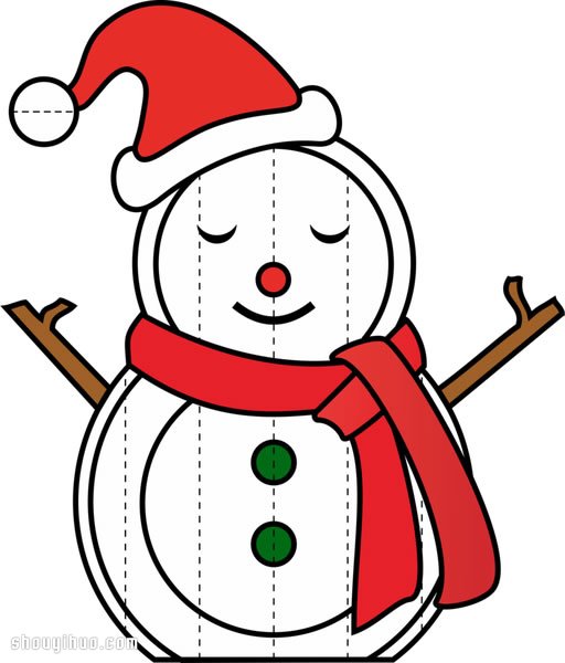 立體紙雕圣誕雪人DIY手工制作圖解教程 -  itrip.net.cn