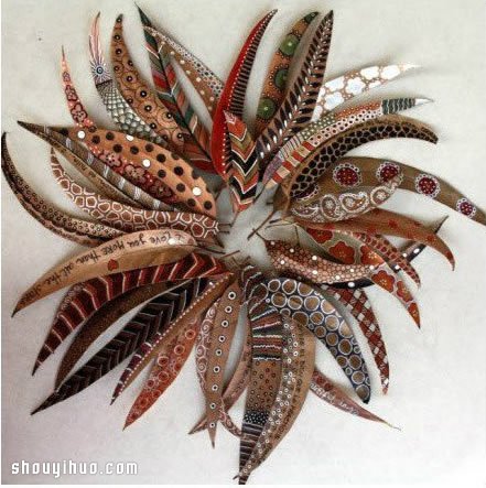 創(chuàng)意樹葉畫DIY 你也來撿幾片落葉DIY試試吧 -  itrip.net.cn