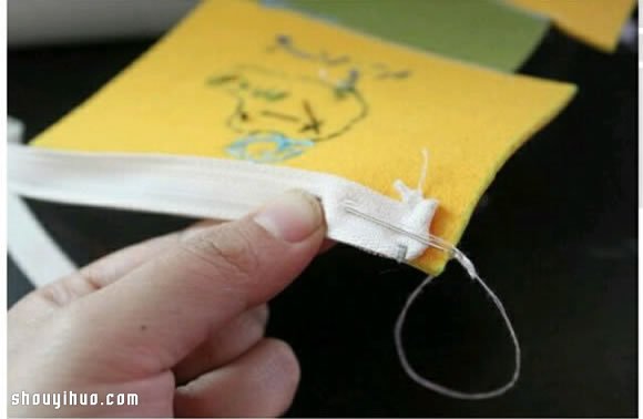 帶拉鏈卡通鱷魚圖案零錢包/手拿包手工制作 -  itrip.net.cn