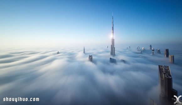 高樓上杜拜城市攝影 發(fā)現(xiàn)云霧上的天空之城 -  itrip.net.cn