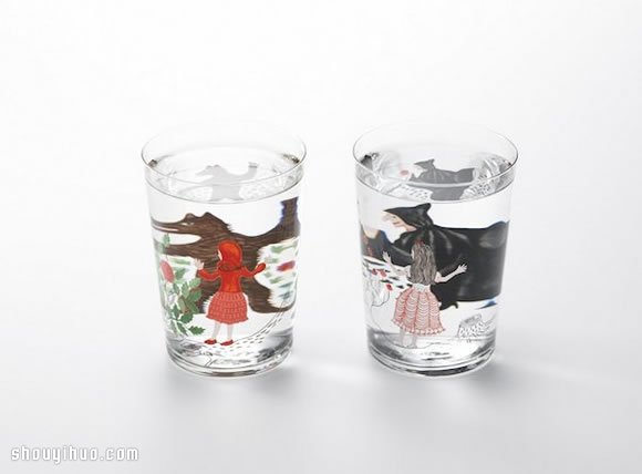 利用水的折射原理 簡(jiǎn)單DIY童話故事玻璃杯 -  itrip.net.cn