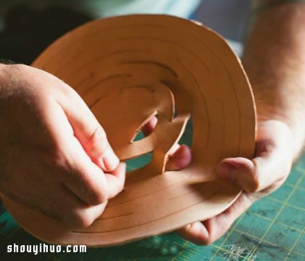 簡約皮革花盆架DIY 皮革盆栽吊架手工制作 -  itrip.net.cn