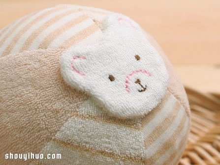 可愛兔臉布藝球玩具DIY 布藝球飾品手工制作 -  itrip.net.cn