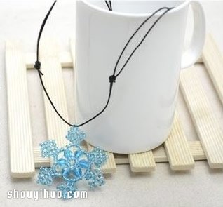 串珠雪花項(xiàng)鏈墜子掛件DIY手工制作圖解教程 -  itrip.net.cn