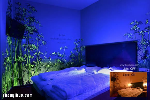 神奇的墻面夜光彩繪 關(guān)燈就變成奇幻世界！ -  itrip.net.cn