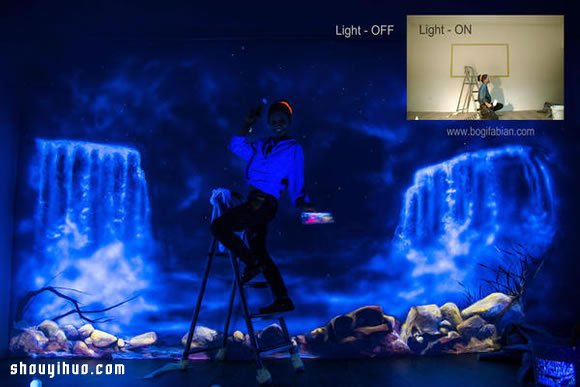 神奇的墻面夜光彩繪 關(guān)燈就變成奇幻世界！ -  itrip.net.cn