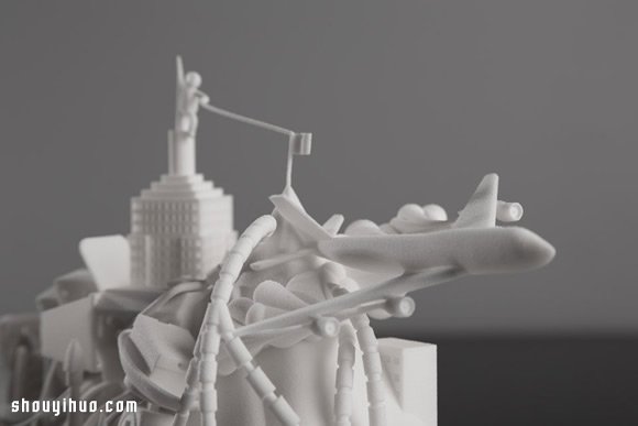 以Nike AF1為靈感打造尼龍材質(zhì)3D概念雕塑 -  itrip.net.cn