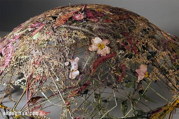 精美押花藝術(shù)：押花技術(shù)創(chuàng)作的花籃作品 -  itrip.net.cn