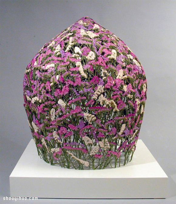精美押花藝術(shù)：押花技術(shù)創(chuàng)作的花籃作品 -  itrip.net.cn