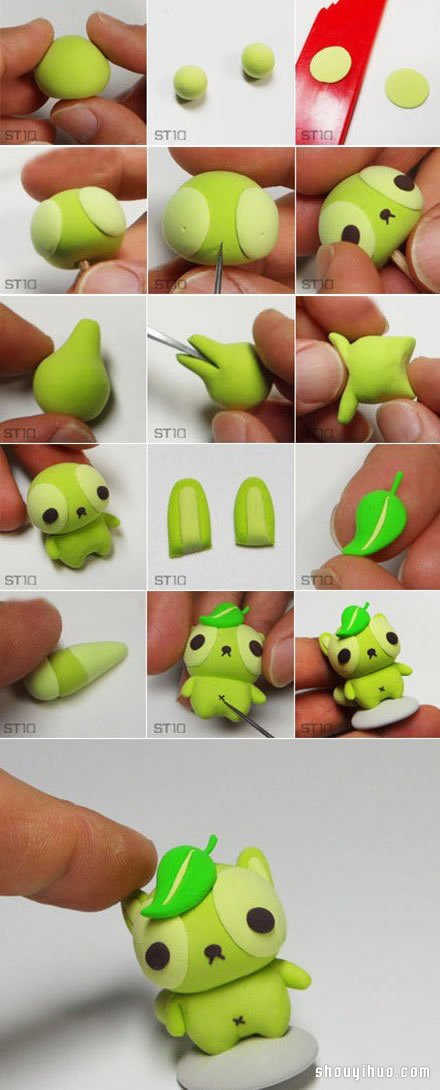 超輕粘土DIY手工制作可愛(ài)狗狗手辦圖解教程 -  itrip.net.cn