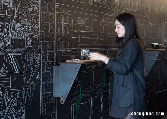 澳洲漫畫(huà)愛(ài)好者擁有的車(chē)道咖啡廳裝修設(shè)計(jì) -  itrip.net.cn