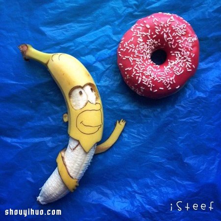 用香蕉來手工DIY 雕刻出不平凡的藝術(shù)作品 -  itrip.net.cn