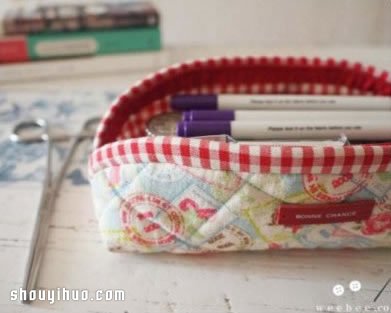 可愛韓國風(fēng)布藝手拿包筆袋DIY手工制作圖解 -  itrip.net.cn
