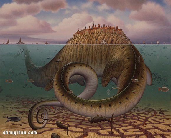 Jacek Yerka 帶你進入夢境般的插畫世界！ -  itrip.net.cn
