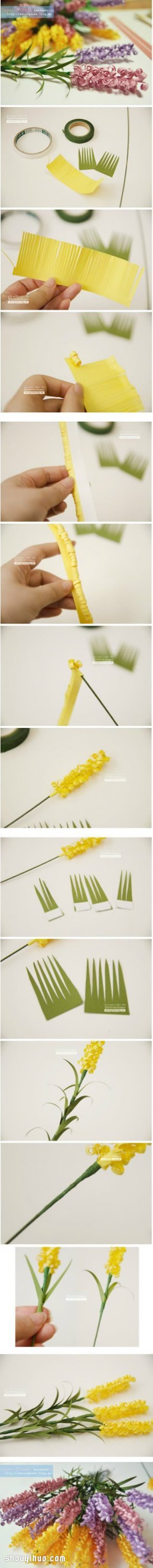 紙藝花束的制作方法 漂亮紙藝手工花束DIY -  itrip.net.cn