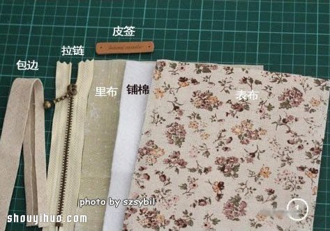 可愛(ài)布藝手工包包帶拉鏈DIY制作圖解教程 -  itrip.net.cn