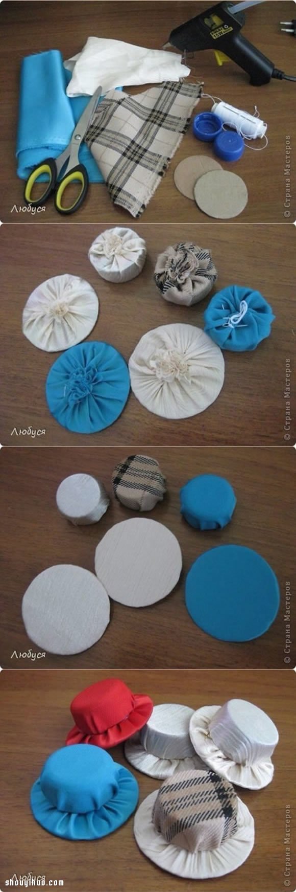 塑料瓶蓋DIY手工制作漂亮女式帽子小飾品 -  itrip.net.cn