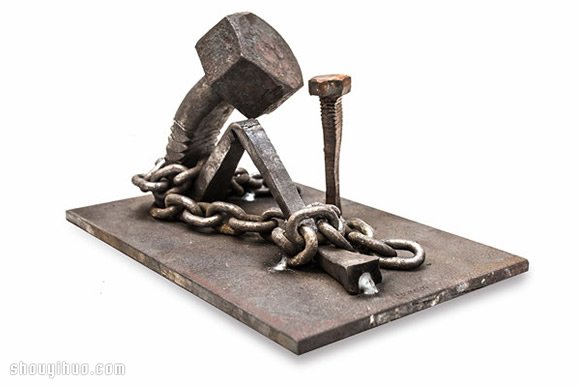 舊螺絲重新改造 DIY人物般螺絲釘手工藝品 -  itrip.net.cn