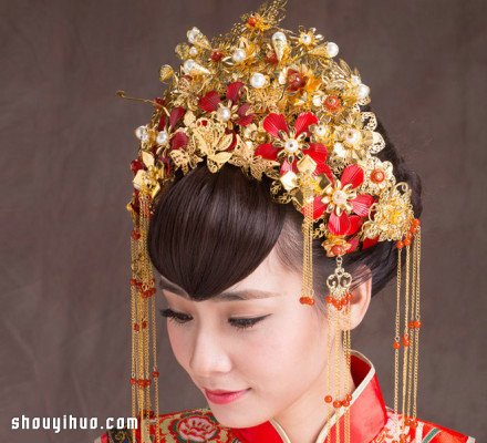 華麗麗的中式復(fù)古婚禮新娘頭飾 美呆啦！ -  itrip.net.cn