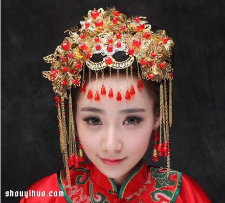 華麗麗的中式復(fù)古婚禮新娘頭飾 美呆啦！ -  itrip.net.cn