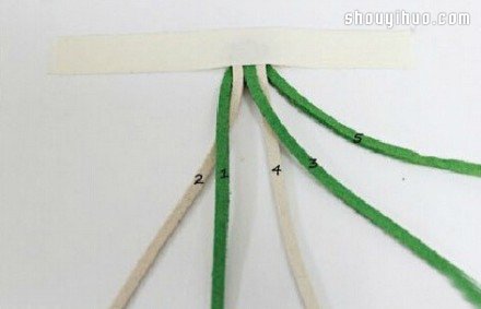 簡(jiǎn)單五股皮繩編織手鏈?zhǔn)骤C的制作方法圖解 -  itrip.net.cn