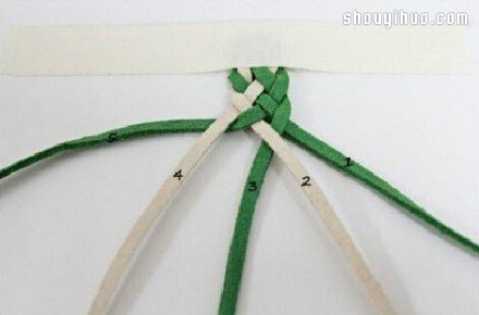 簡(jiǎn)單五股皮繩編織手鏈?zhǔn)骤C的制作方法圖解 -  itrip.net.cn
