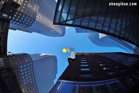 Thomas Lamadieu 充滿童趣的手繪天空 -  itrip.net.cn
