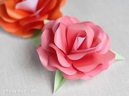 簡單折紙漂亮玫瑰花的折法步驟圖解教程 -  itrip.net.cn