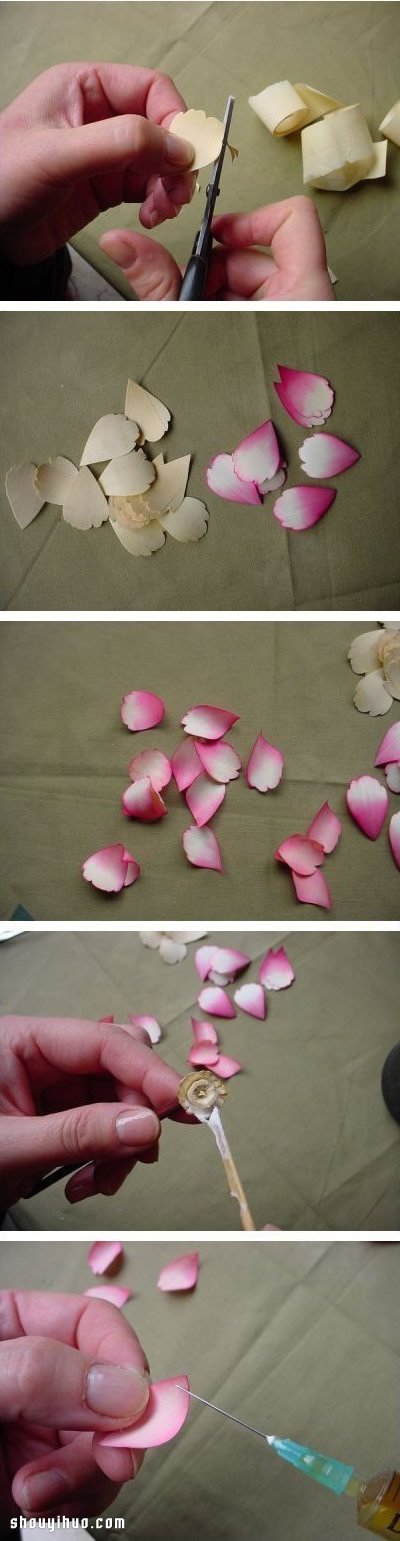 廢棄刨花木屑變廢為寶DIY漂亮花朵手工藝品 -  itrip.net.cn