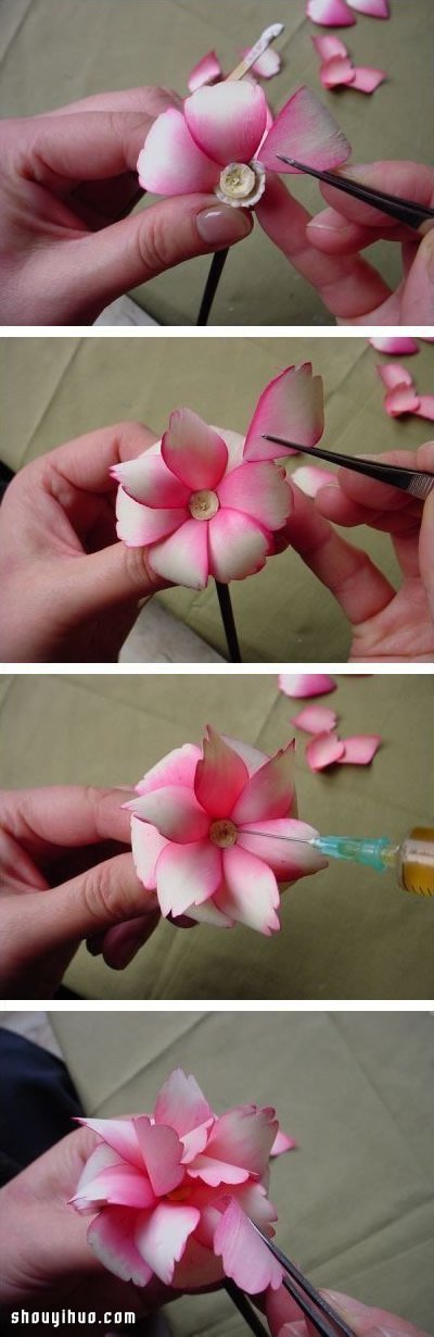 廢棄刨花木屑變廢為寶DIY漂亮花朵手工藝品 -  itrip.net.cn