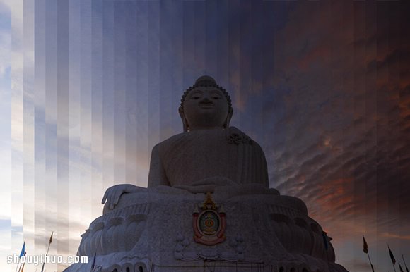 創(chuàng)意攝影:切割出名勝景點(diǎn)建筑物的白天黑夜 -  itrip.net.cn