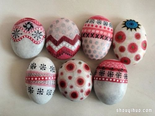 一組漂亮手工石繪DIY 讓你從此迷上石頭！ -  itrip.net.cn