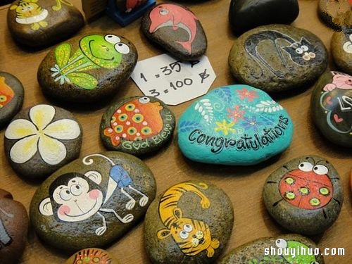 一組漂亮手工石繪DIY 讓你從此迷上石頭！ -  itrip.net.cn