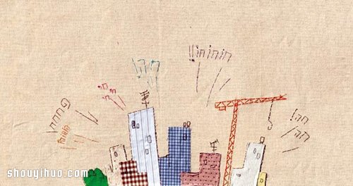 Lena Guberman 趣味十足的拼布畫作品 -  itrip.net.cn