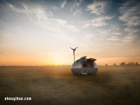 蛋形小屋 Ecocapsule 完全使用再生能源！ -  itrip.net.cn