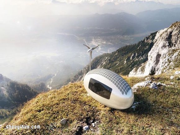 蛋形小屋 Ecocapsule 完全使用再生能源！ -  itrip.net.cn