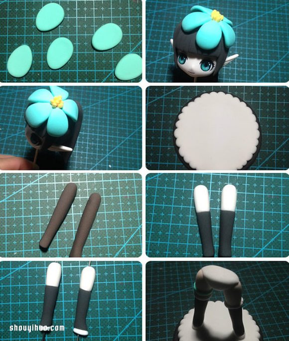 女弓箭手超輕粘土DIY手工制作圖解教程 -  itrip.net.cn