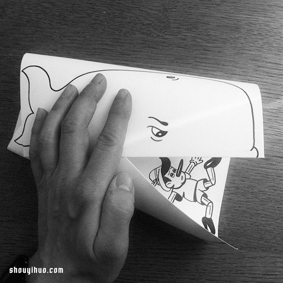 一張紙一支筆 手繪出互動(dòng)式3D立體畫(huà) -  itrip.net.cn