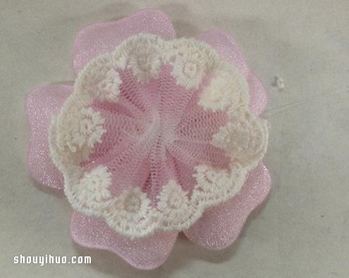 可愛(ài)小清新蕾絲花發(fā)夾DIY手工制作圖解教程 -  itrip.net.cn