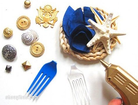 海洋風胸花DIY手工制作圖解教程 -  itrip.net.cn