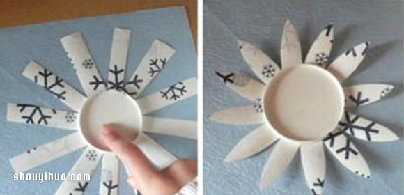 一次性紙杯制作太陽花的方法圖解 -  itrip.net.cn