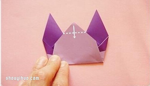 折紙貓咪手偶的方法 貓咪手偶制作方法圖解 -  itrip.net.cn