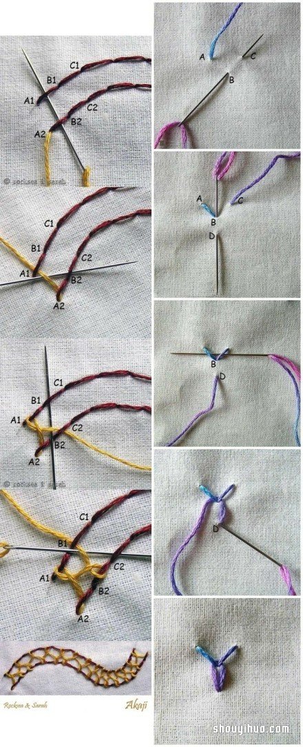 簡單手工刺繡的繡法 包括樹葉和中國風(fēng)花紋 -  itrip.net.cn