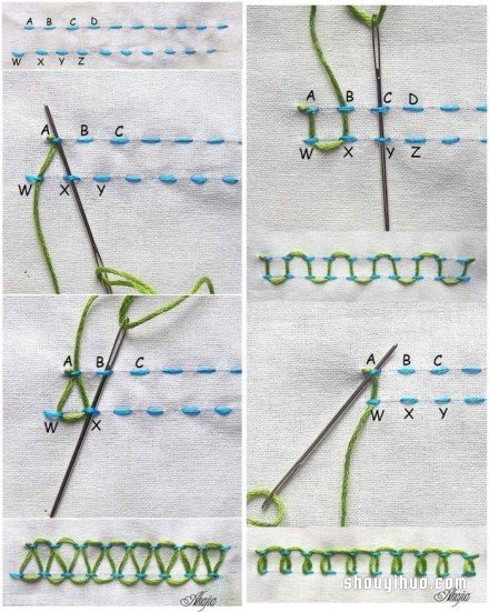 簡單手工刺繡的繡法 包括樹葉和中國風(fēng)花紋 -  itrip.net.cn