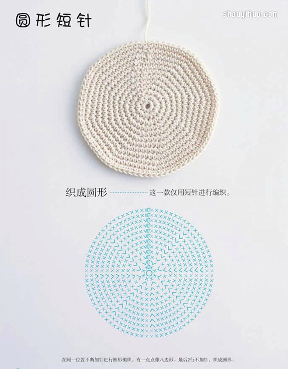 短針、長(zhǎng)針織出圓形和橢圓形的鉤法圖解 -  itrip.net.cn