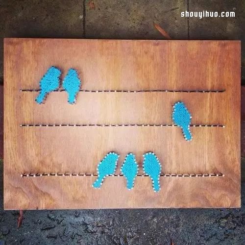 String Art藝術(shù) 利用釘子和線(xiàn)DIY裝飾畫(huà) -  itrip.net.cn