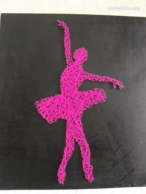 String Art藝術(shù) 利用釘子和線(xiàn)DIY裝飾畫(huà) -  itrip.net.cn