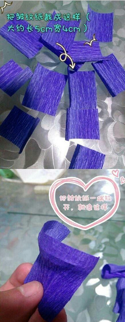 皺紋紙玫瑰花的折法 玫瑰花用皺紋紙折圖解 -  itrip.net.cn