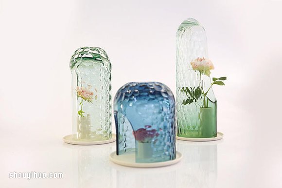 散發(fā)朦朧文藝美感 OP-vase手工玻璃花罩 -  itrip.net.cn